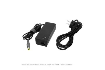 Frisby FPA-7218LE Notebook Adaptör (Lenovo) 20V 4.5A (Uç Boyutu : 7.9 x 5.5mm)