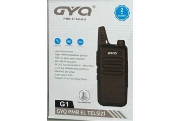 GYQ-QG1 PMR El Telsizi 10 Km Mesafeli Siyah Tekli Paket