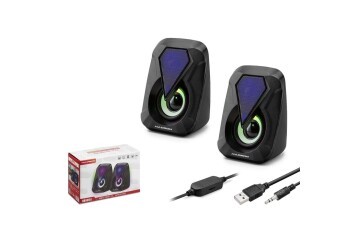 Hadron HD6054 Bilgisayar Speaker  1.1 LEDLİ SİYAH