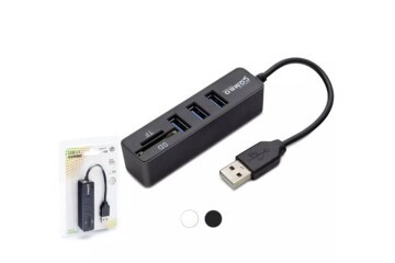 Hadron Hdx7009 Usb Hub Combo 3-Usb + Sd + Tf Siyah