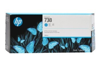 HP 738 Cyan Mavi 300ML Plotter Kartuşu 676M6A