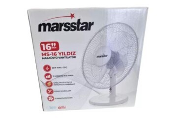 MARSSTAR YILDIZ MASA ÜSTÜ VANTİLATÖR MS-16