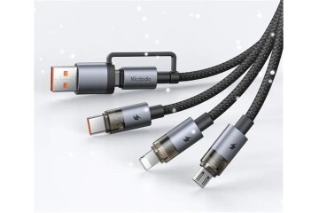 MCDODO CA-7260 6sı 1 Arada 100W Şeffaf Çoklu Kablo 1.2m