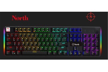 North Shield Blue Switch Türkçe Q RGB Mekanik Gaming Klavye