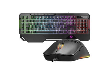 Rampage KM-R96 ELEMENTAL Siyah RGB Aydınlatmalı Q Oyuncu  Klavye ve Mouse Gaming Set 7200dpı