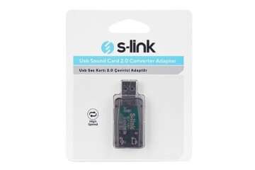 S-link SLX-U51 Usb Ses Kartı 2.0 Çevirici Adaptör