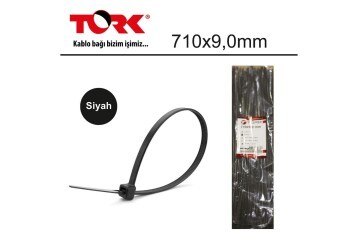 Tork TRK-710-9,0mm Beyaz 100lü Kablo Bağı