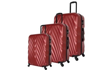 Wexta WX-400 3LÜ Set  Kırmızı Valiz